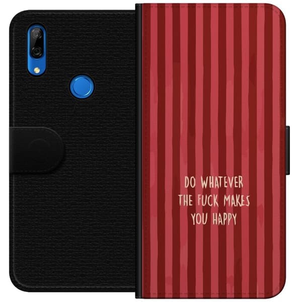 Kompatibel Tegnebogsetui til Huawei P Smart Z Gör det som gör dig glad rød