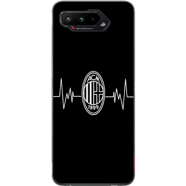 Asus ROG Phone 5 Genomskinligt Skal AC Milan