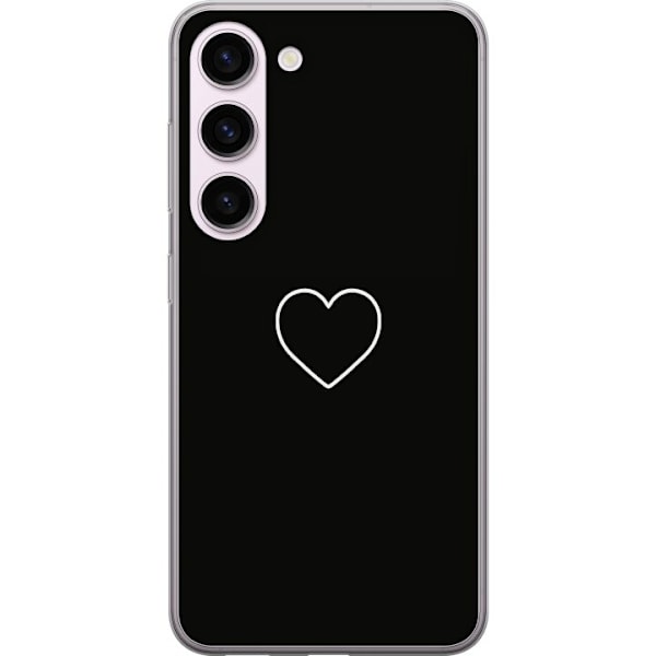 Samsung Galaxy S23 Gjennomsiktig deksel Hjerte