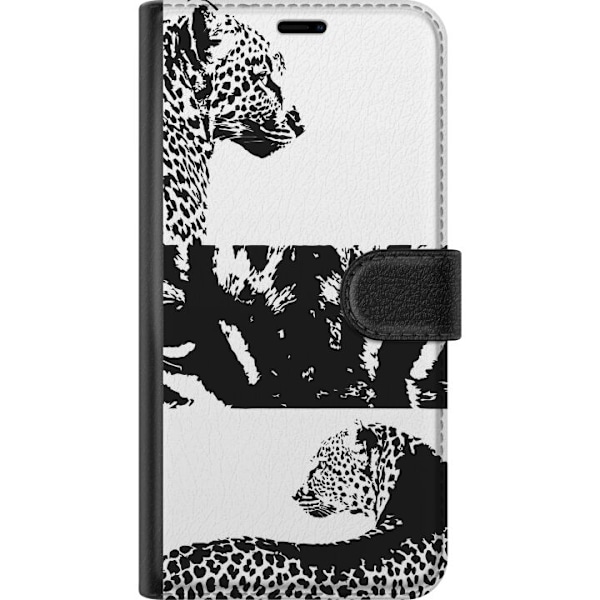 Motorola Edge 50 Neo Tegnebogsetui Leopard Faces