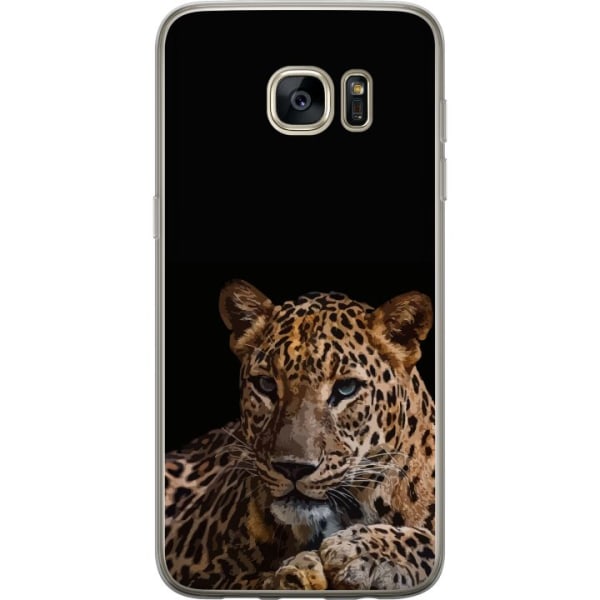 Samsung Galaxy S7 edge Läpinäkyvä kuori Leopard