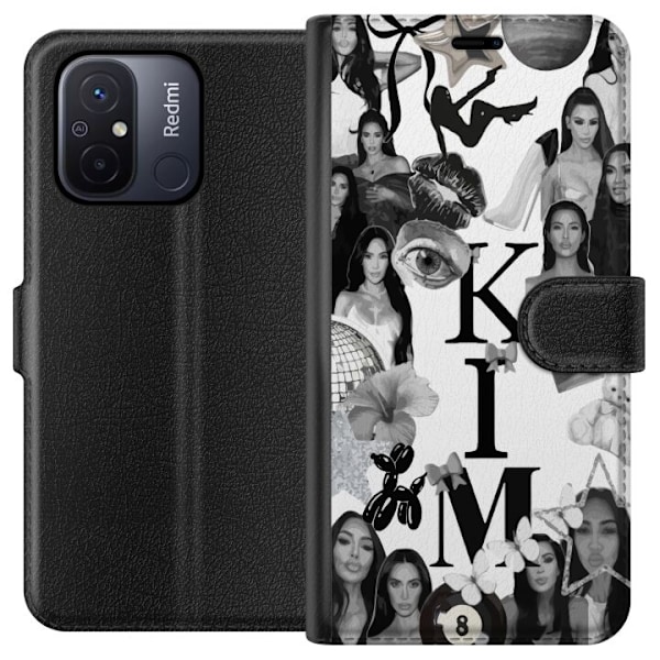 Xiaomi Redmi 12C Lompakkokotelo Kim Kardashian – Aesthetic L