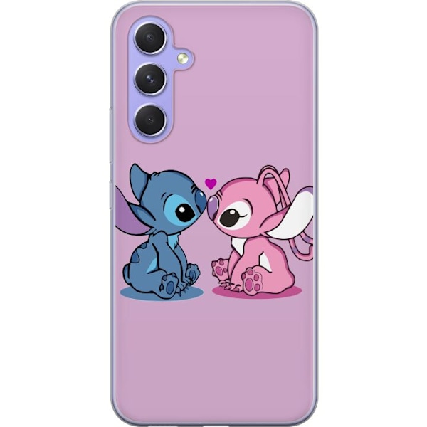 Samsung Galaxy A54 Genomskinligt Skal lilo & stitch 2025