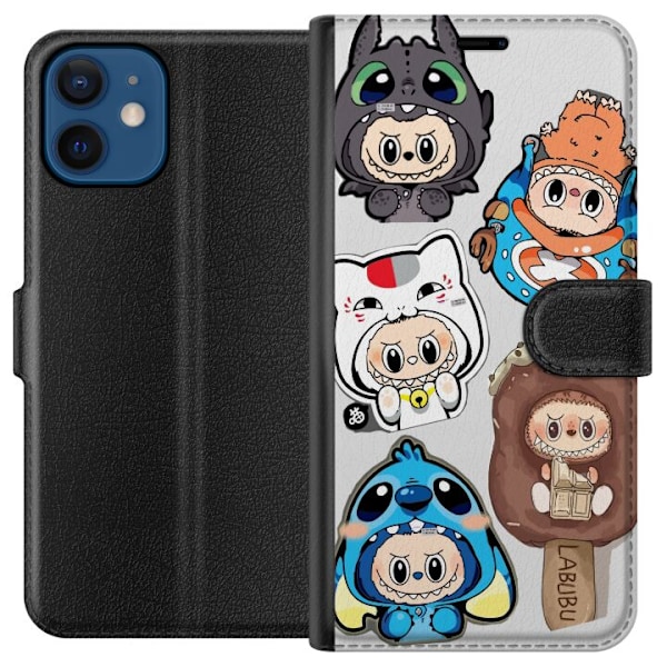 Apple iPhone 12 mini Lompakkokotelo Labubu hahmokokoelma - Pop