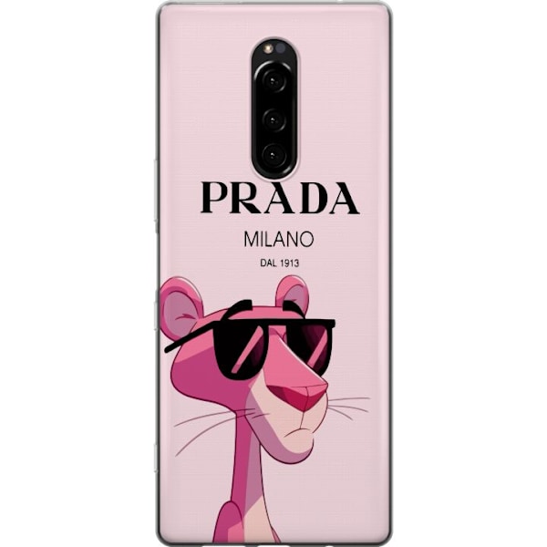 Sony Xperia 1 Läpinäkyvä kuori Prada Ruusupantteri