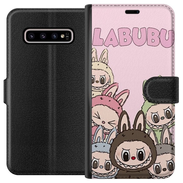 Samsung Galaxy S10+ Lompakkokotelo Labubu Classics