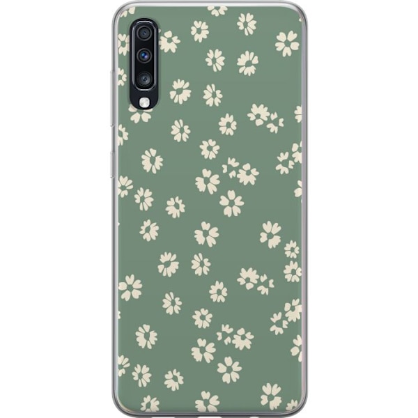 Samsung Galaxy A70 Läpinäkyvä kuori Kukkaisunelma - Värikäs Kukkakuvio