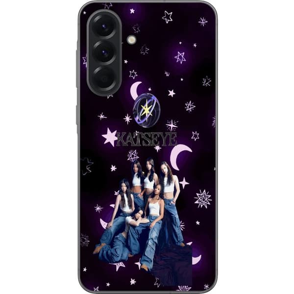 Kompatibelt Mobildeksel til Samsung Galaxy A56 KATSEYE stjärncollage lila
