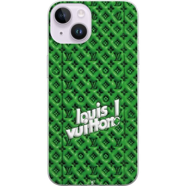 Kompatibelt Mobildeksel til Apple iPhone 14 Inspirert grønt monogram med logo grønn