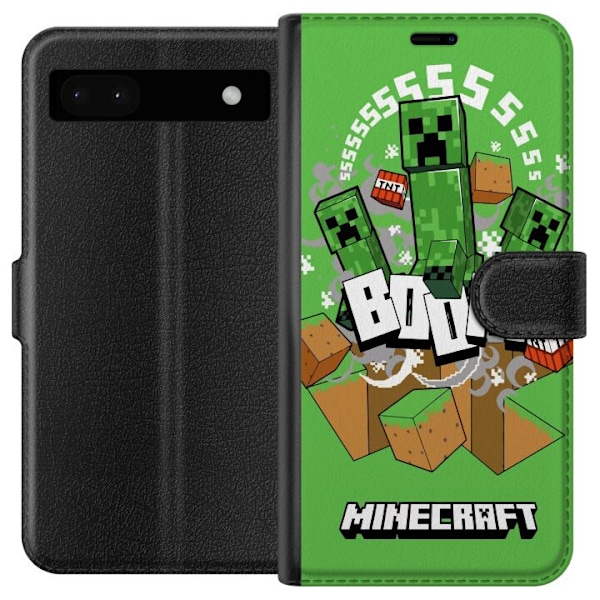 Google Pixel 6a Tegnebogsetui Minecraft Boom
