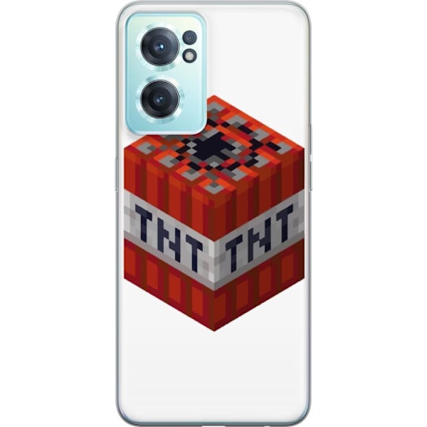 OnePlus Nord CE 2 5G Genomskinligt Skal Minecraft TNT
