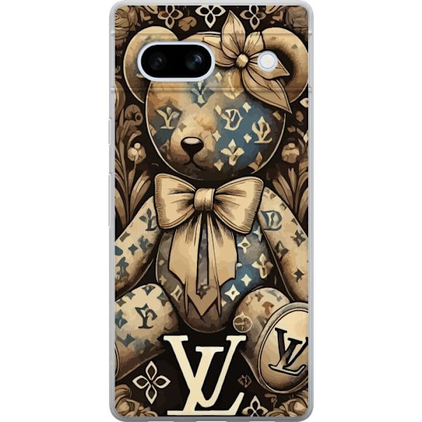 Google Pixel 7a Genomskinligt Skal Teddy Vuitton