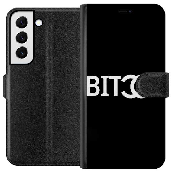 Samsung Galaxy S22 5G Tegnebogsetui Bitch Chanel Inspireret Streetstyle Mode Tekstmotiv Trend Ikonisk Stil Urban Design