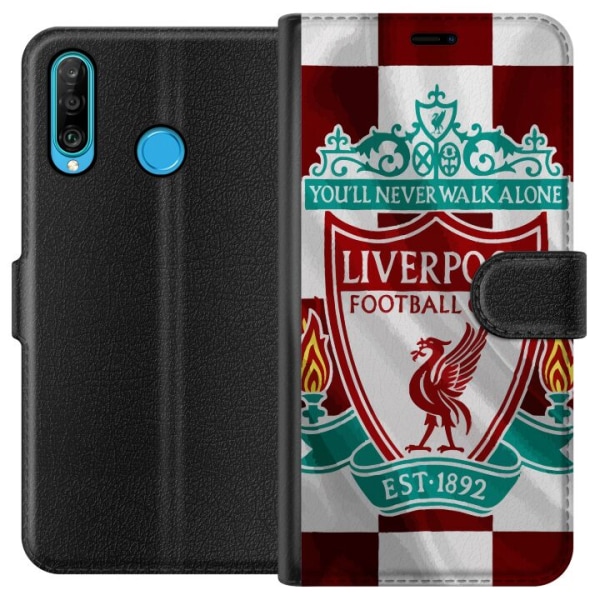 Huawei P30 lite Lommeboketui Liverpool FC