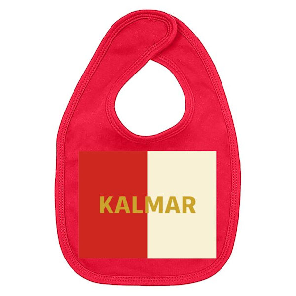 Vauvan Ruokalappu Kalmar - jalkapallo Punainen one size