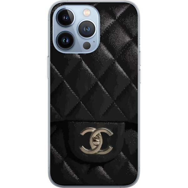 Apple iPhone 13 Pro Genomskinligt Skal Chanel Black