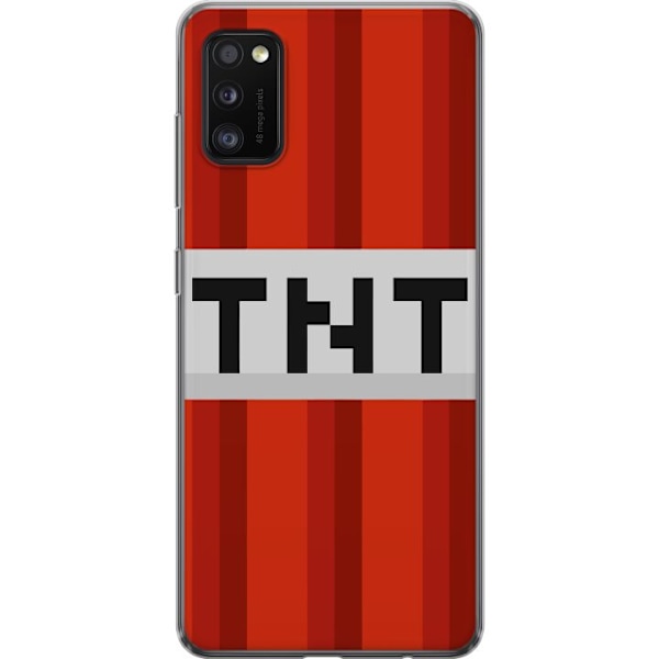 Samsung Galaxy A41 Gennemsigtig cover Minecraft TNT