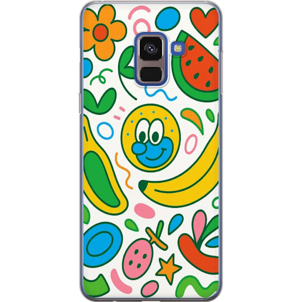 Samsung Galaxy A8 (2018) Läpinäkyvä kuori Perhosverho