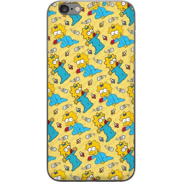 Kompatibelt Mobilskal till Apple iPhone 6s Plus Mönster med Maggie Simpson, nappar och nappflaskor gul