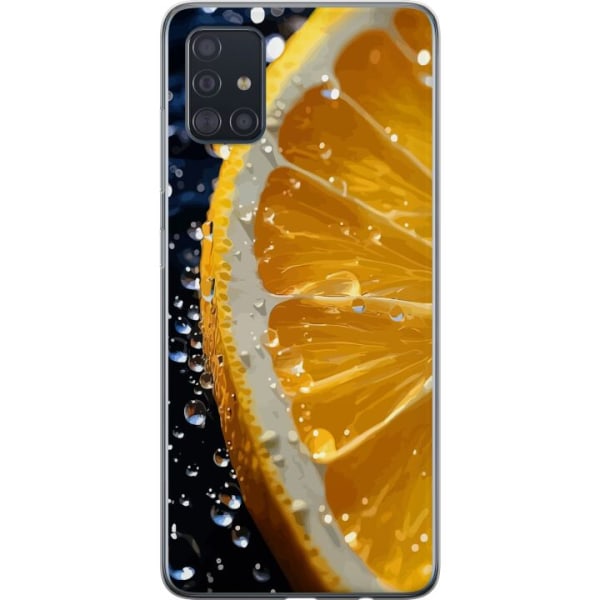 Samsung Galaxy A51 Gennemsigtig cover Appelsin
