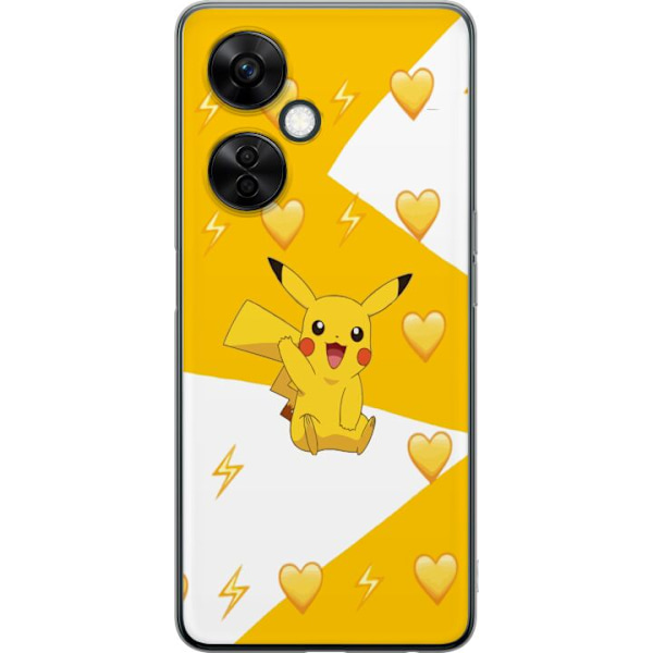 OnePlus Nord CE3 Genomskinligt Skal Pikachu Pokémon Gaming Figur Spelmotiv Populär Ikon Tecknad Serie Pokémon GO Barnklassiker