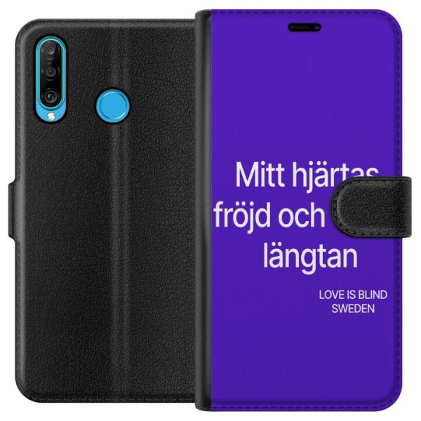 Huawei P30 lite Plånboksfodral mitt hjärtas fröjd och eviga