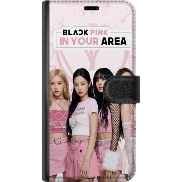 Kompatibel Tegnebogsetui til Apple iPhone 7 Plus Jennie Rosé Lisa og Jisoo sammen i lyserøde outfits mod lyserød baggrund pink