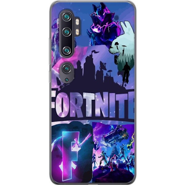 Xiaomi Mi Note 10 Gennemsigtig cover Fortnite