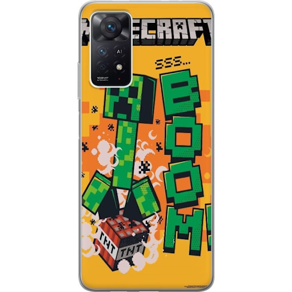 Xiaomi Redmi Note 11 Pro 5G Läpinäkyvä kuori Minecraft Boom