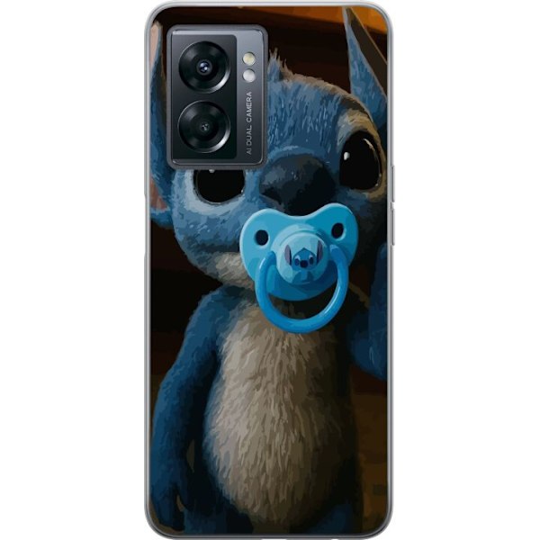 OnePlus Nord N300 Läpinäkyvä kuori Stitch & Napp - vauvateema söpöllä hahmolla