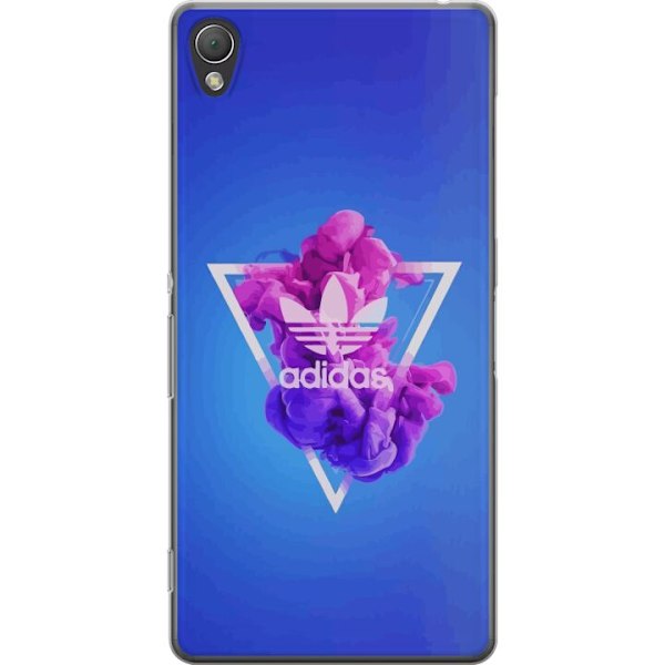 Sony Xperia Z3 Genomskinligt Skal Adidas-inspirerad blå desig