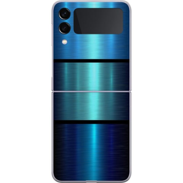 Samsung Galaxy Z Flip3 5G Premium deksel Blå Metalliske Strip