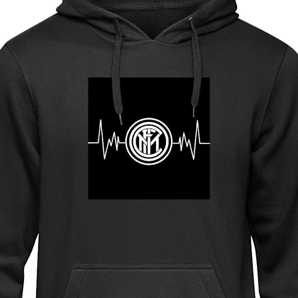 Hoodie til Voksen | Behagelig Hættetrøje Inter Milan sort S