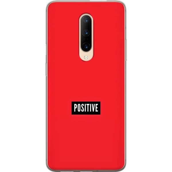 Kompatibelt Mobildeksel til OnePlus 7 Pro Positive text rød