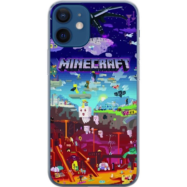 Apple iPhone 12 mini Gennemsigtig cover Minecraft