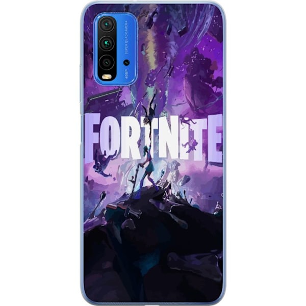 Xiaomi Redmi Note 9 4G Gennemsigtig cover Fortnite