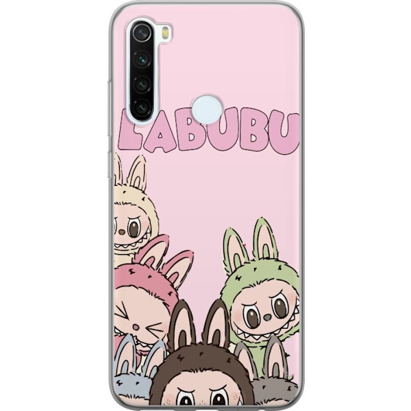 Xiaomi Redmi Note 8 Läpinäkyvä kuori Labubu Pop Mart Hahmot Keräilykohteet Suosittu Hahmosarja Suunnittelu Pop Mart Leikkikalutaide Aihe