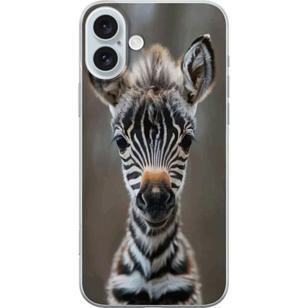 Apple iPhone 16 Plus Genomskinligt Skal Giraff Djurmotiv Afrika Natur Grafiskt Motiv Savann Vilda Djur Populär Väggkonst Exotiskt Tema