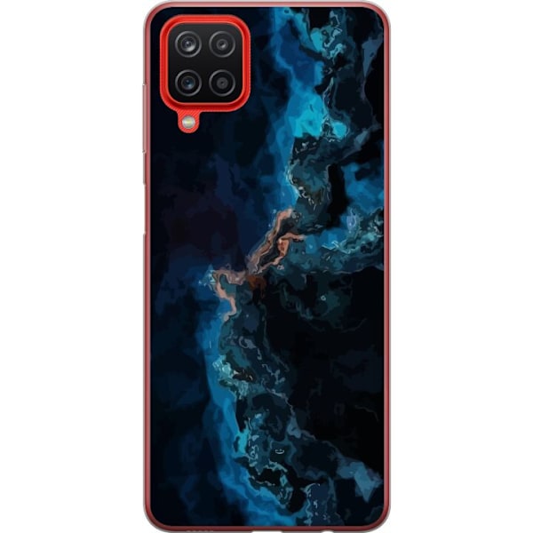 Samsung Galaxy A12 Genomskinligt Skal Galaxy Marmor