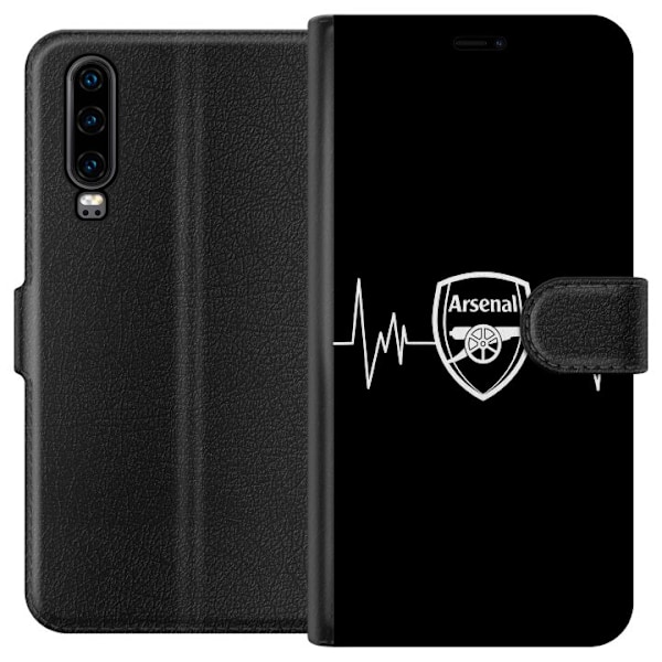 Huawei P30 Tegnebogsetui Arsenal