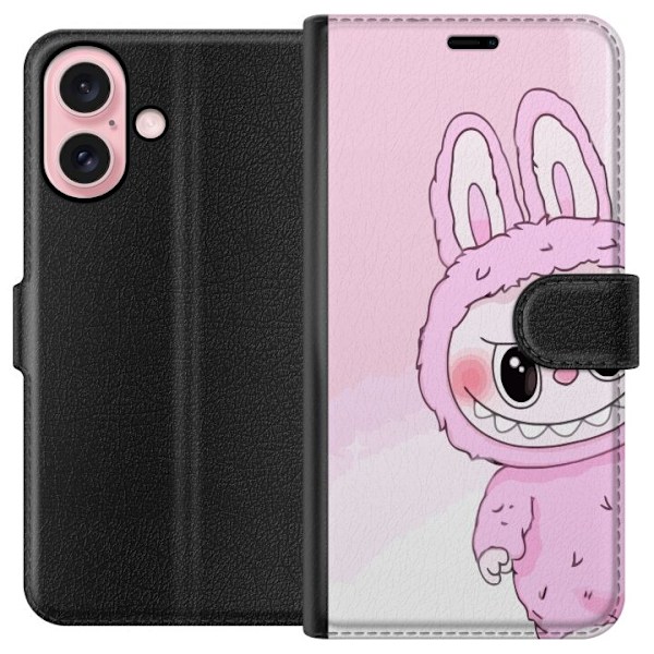 Apple iPhone 16 Lompakkokotelo Labubu Jänis-sarja
