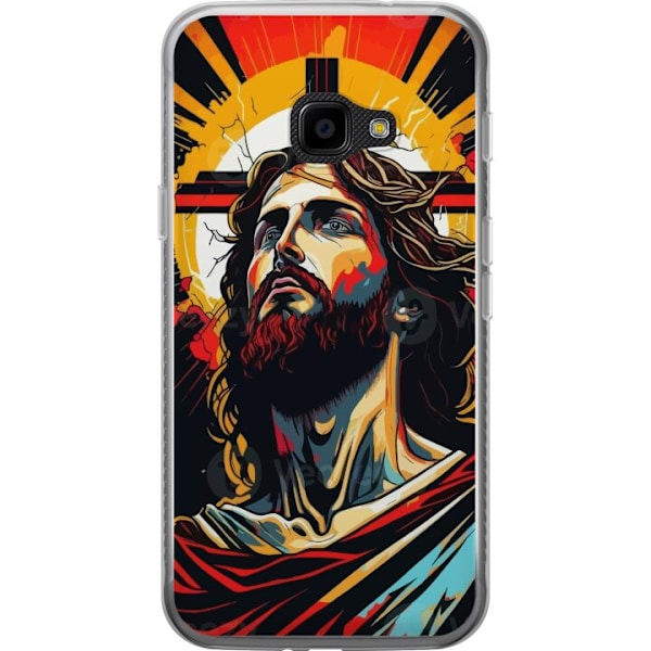Samsung Galaxy Xcover 4 Läpinäkyvä kuori Jeesus ja Kortti -