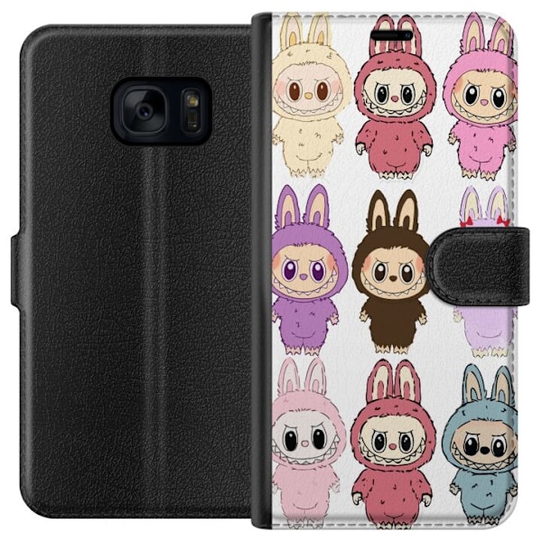 Samsung Galaxy S7 Plånboksfodral Labubu Pink Monster – Popk