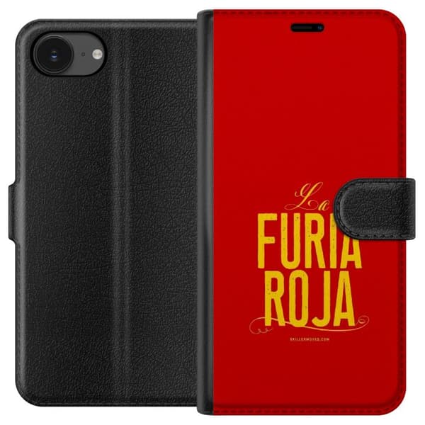 Kompatibel Tegnebogsetui til Apple iPhone 16e La Furia Roja rød