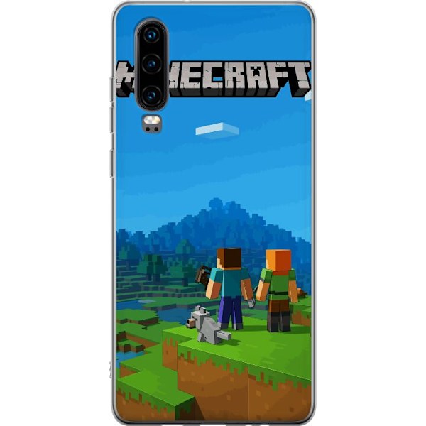 Huawei P30 Läpinäkyvä kuori Minecraft Key Art