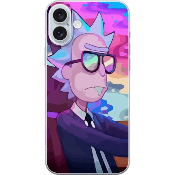 Apple iPhone 16 Plus Genomskinligt Skal Rick & Morty