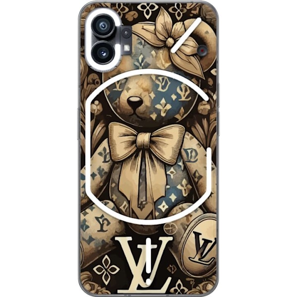 Nothing Phone (1) Läpinäkyvä kuori Teddy Vuitton