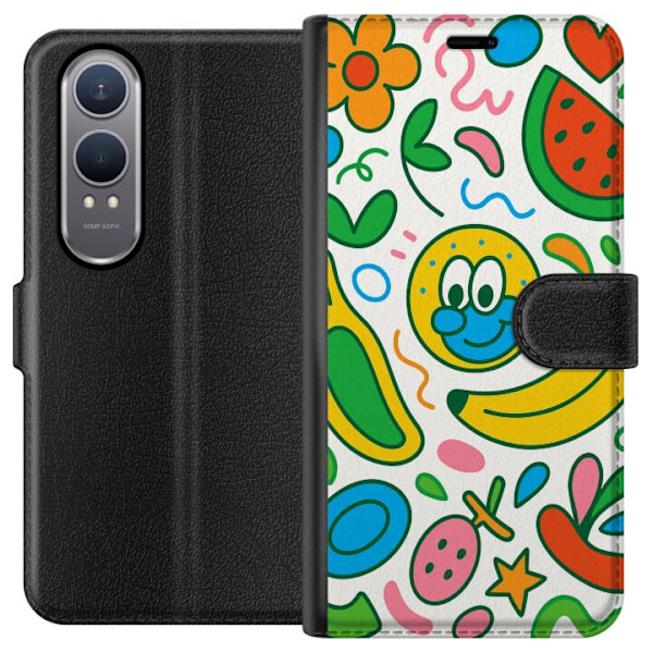 OnePlus Nord CE4 Lite Lompakkokotelo Perhosverho