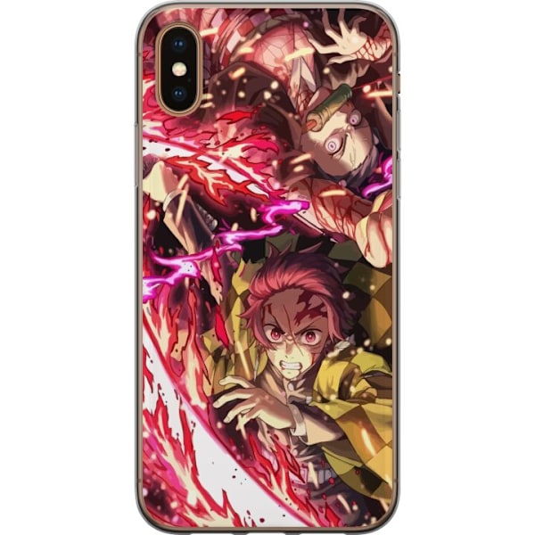 Apple iPhone XS Läpinäkyvä kuori Demon Slayer