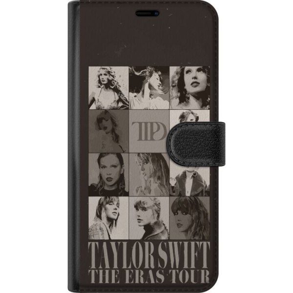 Apple iPhone 14 Lompakkokotelo Taylor Swift Musta/Valkoinen